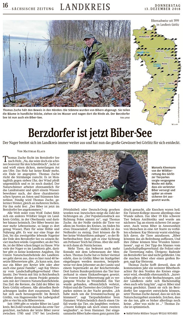 Berzdorfer ist jetzt Biber-See