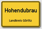 Ortsschild Gemeinde Hohendubrau
